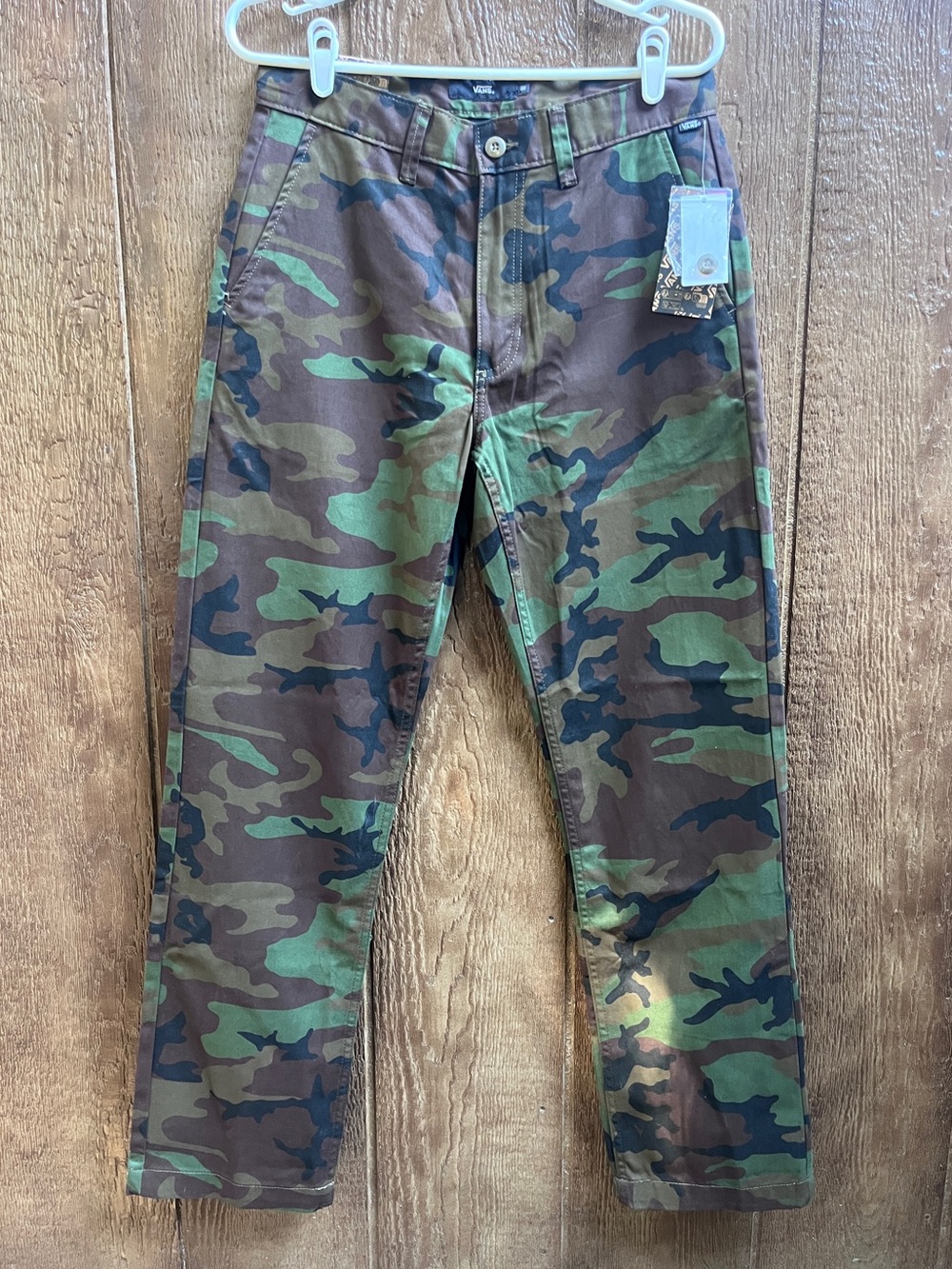 NWT Vans Camo Bergeron Chino Relaxed Fit Pants, Size 30